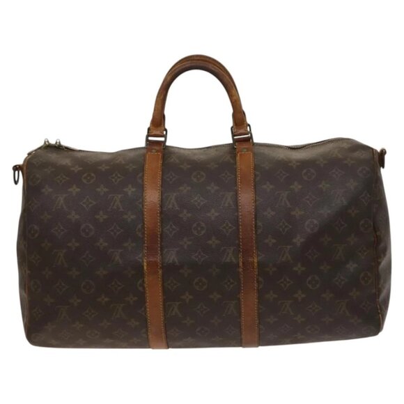 LOUIS VUITTON Monogram Keepall Bandouliere 50 Boston Bag M41416 LV Aut - Picture 1 of 15